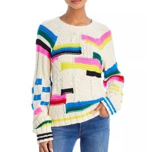 Mother The Itsy Raglan Jumper Flash of Light Pullover Sweater Women’s Small